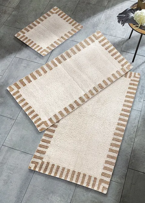 Badematte mit minimalistischem Design in beige - bonprix