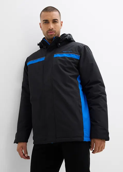 Wasserabweisende Funktions-Jacke in schwarz von vorne (im Anschnitt) - bonprix