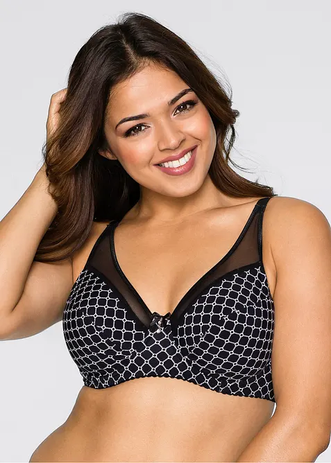 Minimizer-BH mit Mesh in schwarz von vorne (im Anschnitt) - bonprix