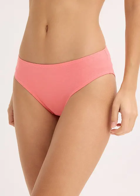Slip mit weicher Baumwolle (10er Pack) in schwarz von vorne - bonprix