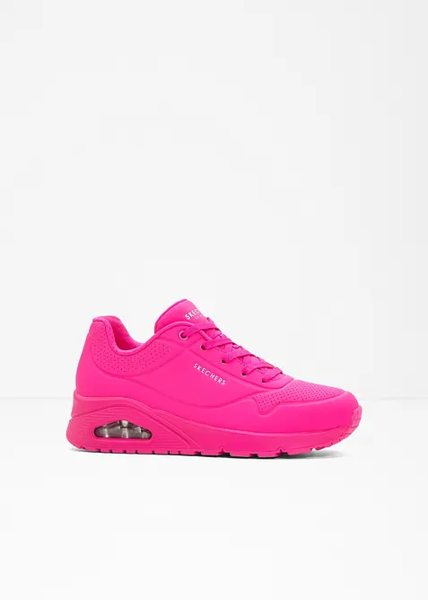 Skechers Sneaker mit Memory Foam in pink von vorne - Skechers