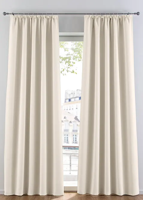 Abdunkelnder Vorhang, in vielen Größen (1er Pack) in beige - bonprix