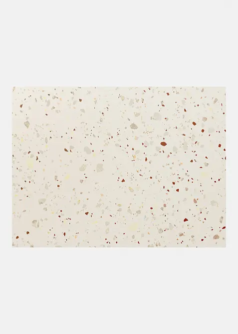 Waschbare Fußmatte mit natürlichem Design in beige von vorne - bonprix