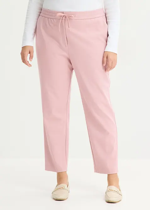 Elegante Stretch-Hose in rosa von vorne - bonprix