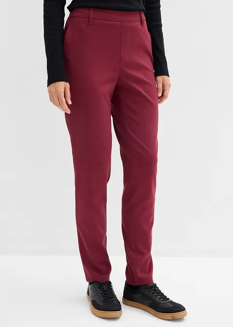 Chinohose aus Viskose-Mix in rot von vorne - bonprix
