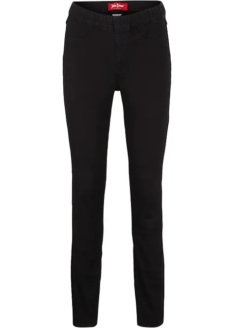 Wärmende Jeggings in schwarz von vorne - bonprix