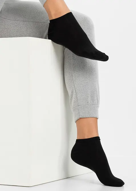Sneakersocken mit Bio-Baumwolle (20er Pack) in schwarz (Detailaufnahme) - bonprix