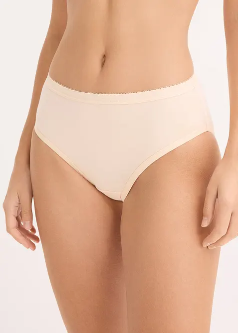 Maxislip (4er Pack) in grau von vorne - bonprix