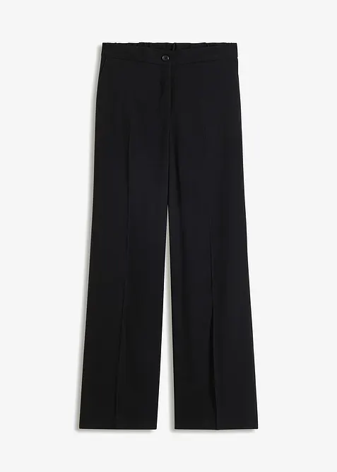 Leichte Marlenehose mit Viskose in schwarz von vorne - bonprix