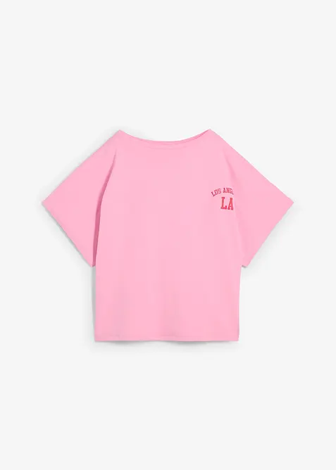 Oversize-Shirt in rosa von vorne - bonprix