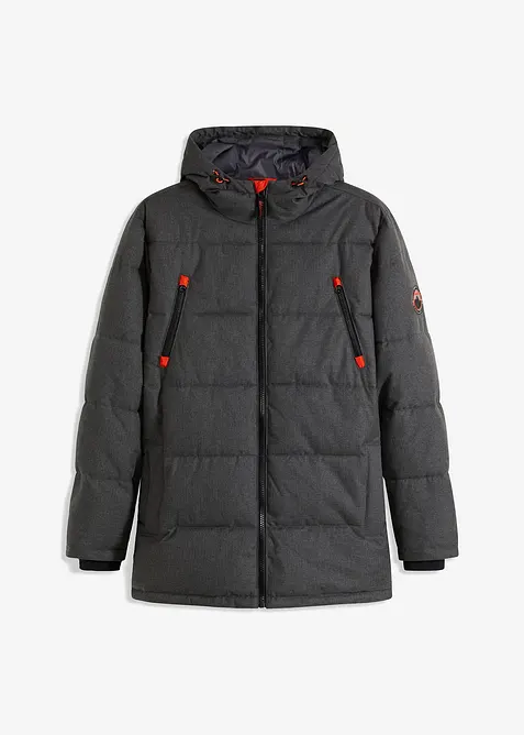 Wasserabweisende Funktionsjacke in grau von vorne - bonprix