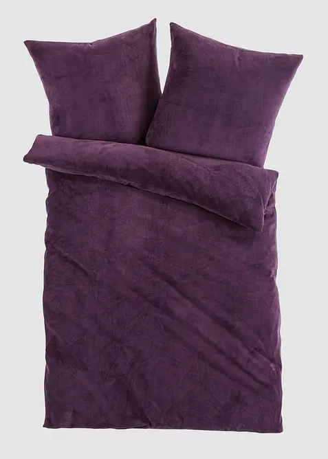 Cashmere Touch Bettwäsche in lila von vorne - bonprix