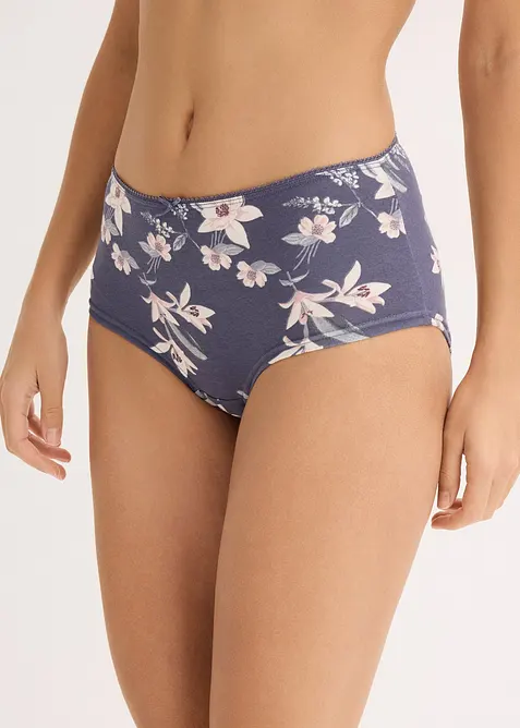 Damen Maxipanty mit Baumwolle (4er Pack) in rosa von vorne - bonprix