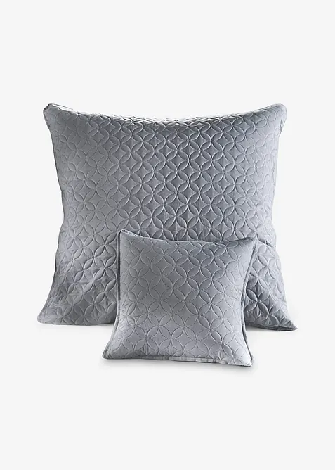 Tagesdecke mit Steppung in grau von vorne - bonprix