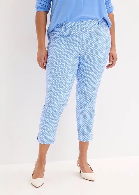 7/8-Stretch-Hose aus Bengalin in blau von vorne - bonprix