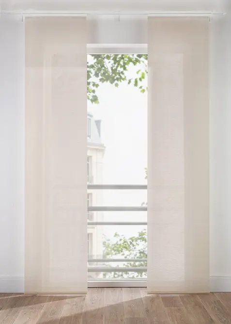 Schiebegardine mit Struktur (1er Pack) in beige - bonprix