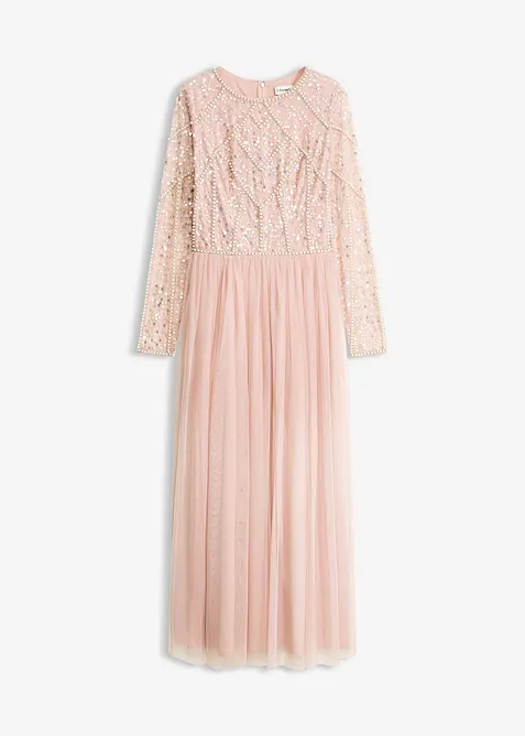 Abendkleid in rosa von vorne - bonprix