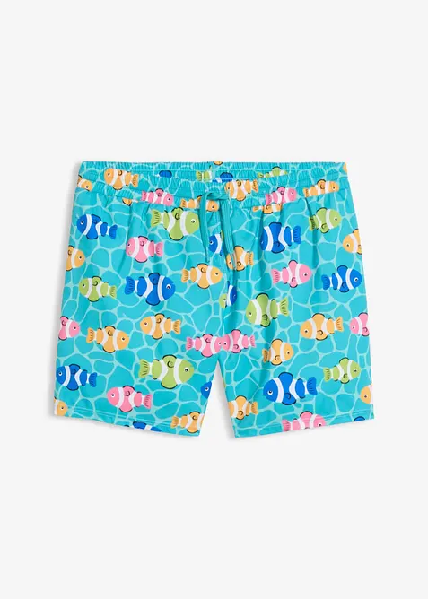 Badeshorts kurz in blau - bonprix