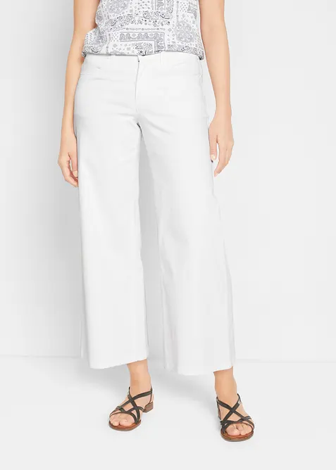 Culotte Mid Waist, (2er-Pack) in blau von vorne - bonprix