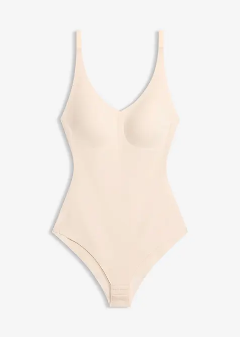 Ultra Light Shape Body mit wattierten Cups in beige von vorne - bonprix