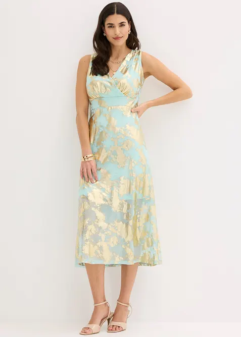 Midikleid in grün im Look von vorne (Totalaufnahme) - bonprix