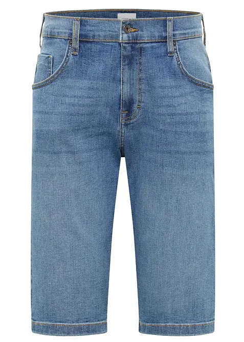 Mustang Jeans-Bermuda, Straight in blau von vorne - Mustang Jeans