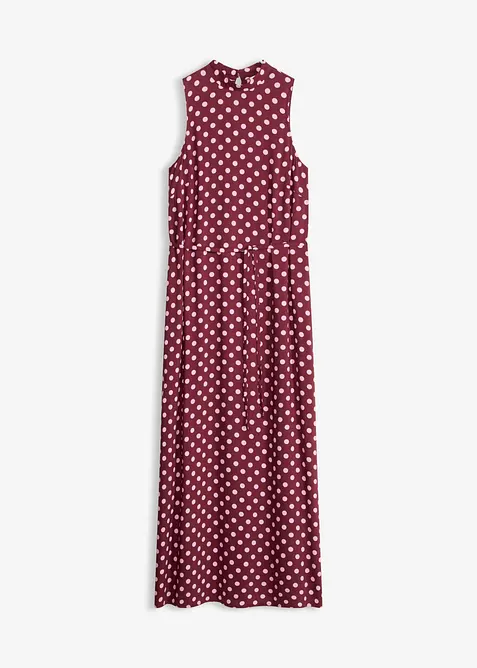 Maxikleid aus fließender Viskose in rot von vorne - bonprix