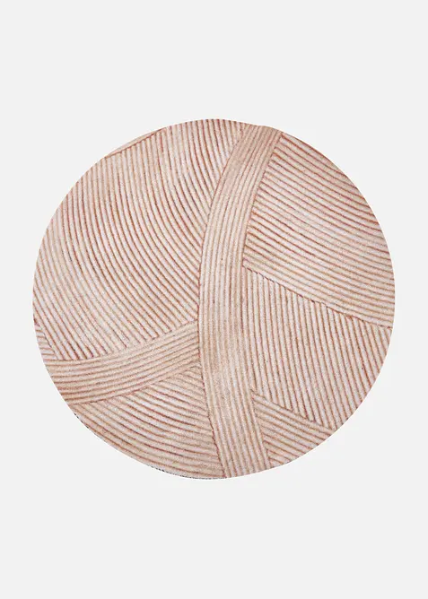 Waschbare Fußmatte mit natürlichem Design in beige von vorne - bonprix