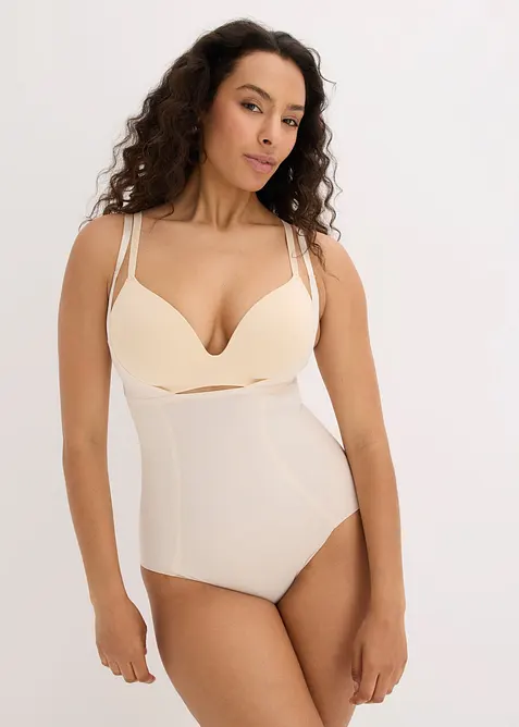 Nahtloser Medium Shape Body in beige von vorne (Totalaufnahme) - bonprix