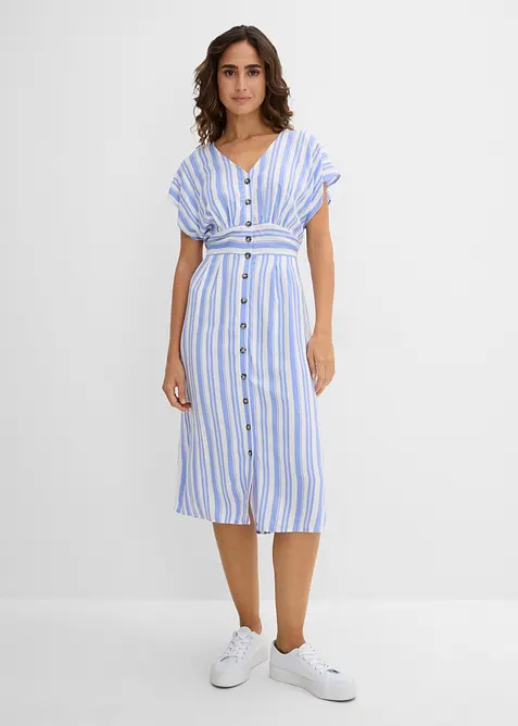 Kleid in lila von vorne (Totalaufnahme) - bonprix
