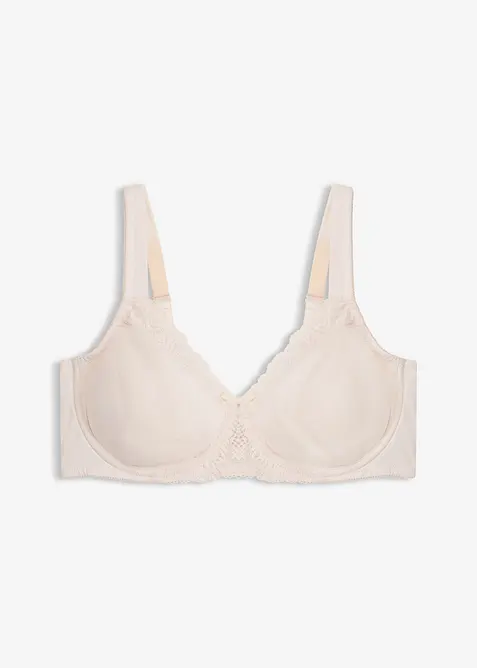 Minimizer-BH mit gepolsterten Trägern in beige von vorne - bonprix