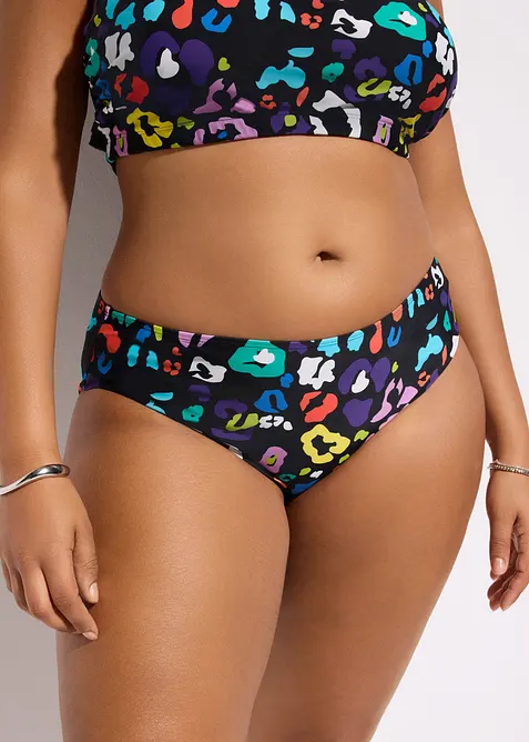Bikinihose (2er Pack) in schwarz von vorne - bonprix