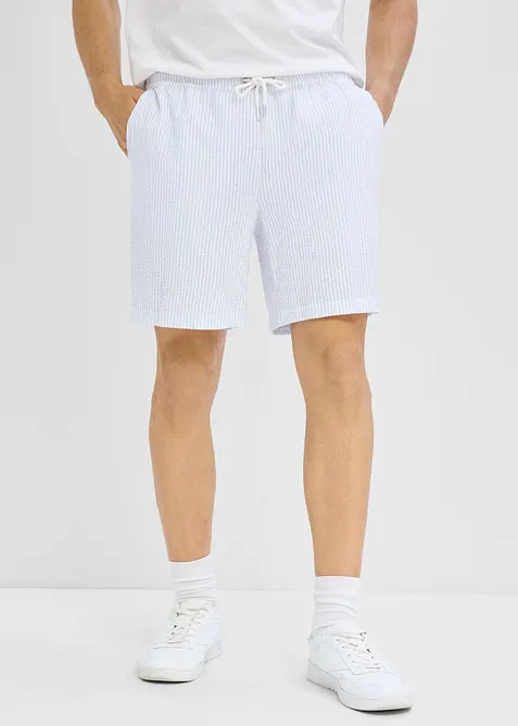 Schlupf-Shorts in Loose Fit in blau von vorne - bonprix