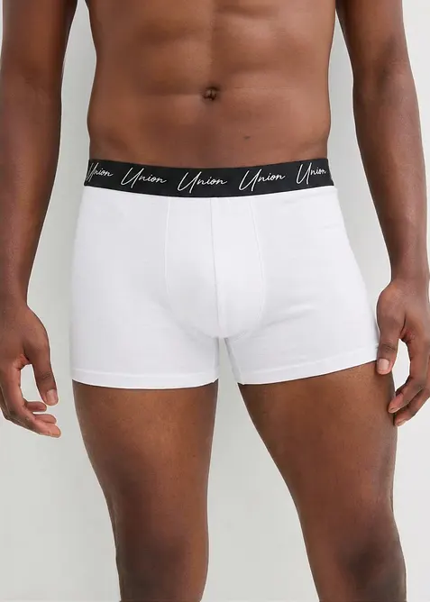 Boxershorts eng (5er Pack) in schwarz von vorne - bonprix