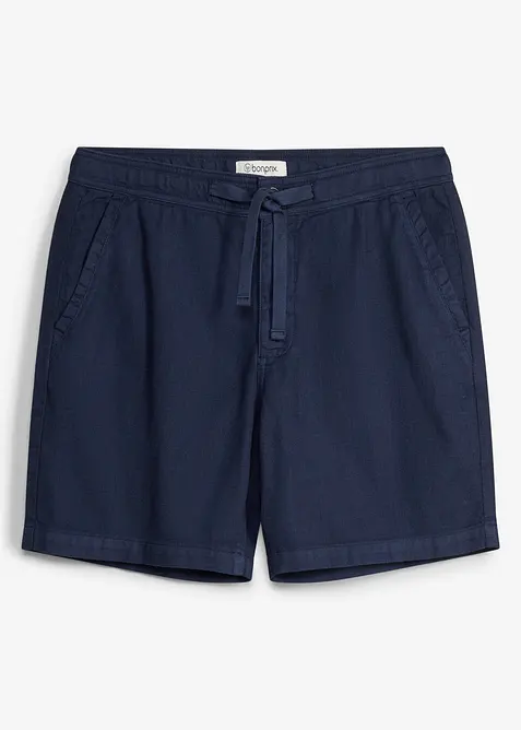 Schlupf-Shorts in Regular Fit in blau von vorne - bonprix