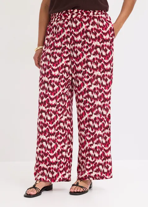 Palazzo-Hose in rot von vorne - bonprix