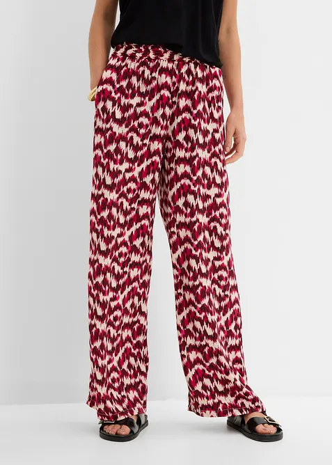Palazzo-Hose in rot von vorne - bonprix