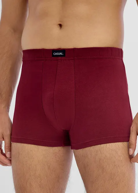 Boxershorts eng (3er Pack) in schwarz von vorne - bonprix