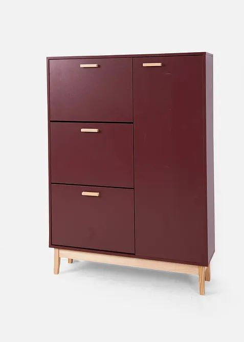Schuhschrank in braun von vorne - bonprix