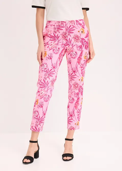 7/8-Stretch-Hose in rosa von vorne - bonprix