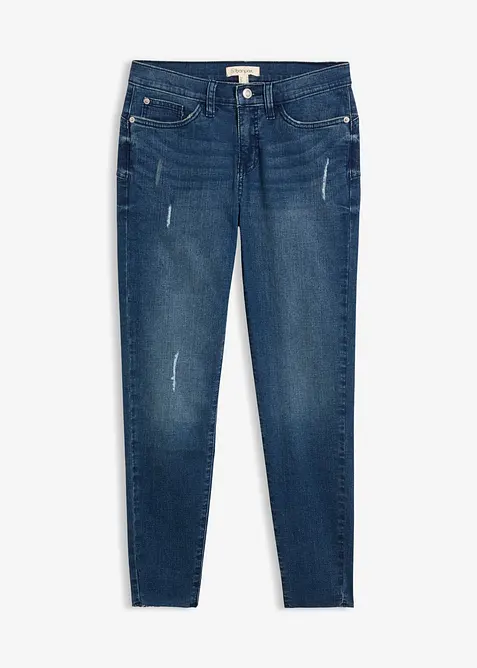 Skinny Jeans in blau von vorne - bonprix
