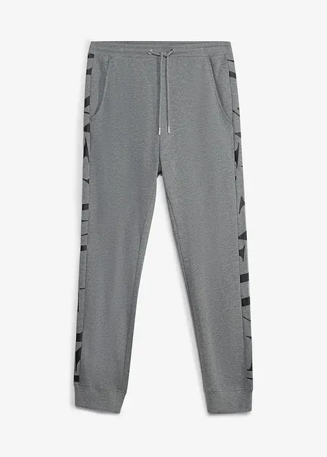 Jogginghose, Regular Fit in grau von vorne - bonprix