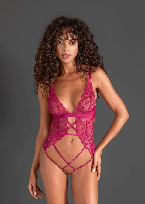 Body ouvert in lila von vorne (Totalaufnahme) - bonprix