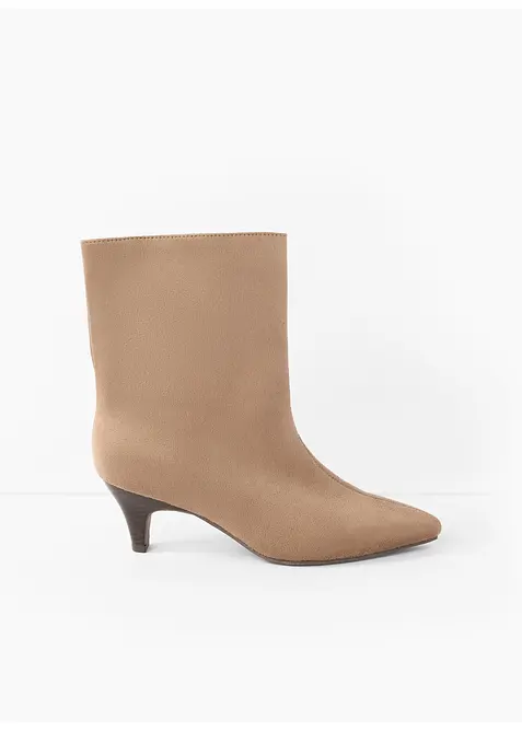 Stiefeletten mit schmalem Absatz in braun - bonprix