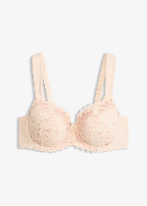 Schalen-BH mit gepolsterten Trägern in beige von vorne - bonprix