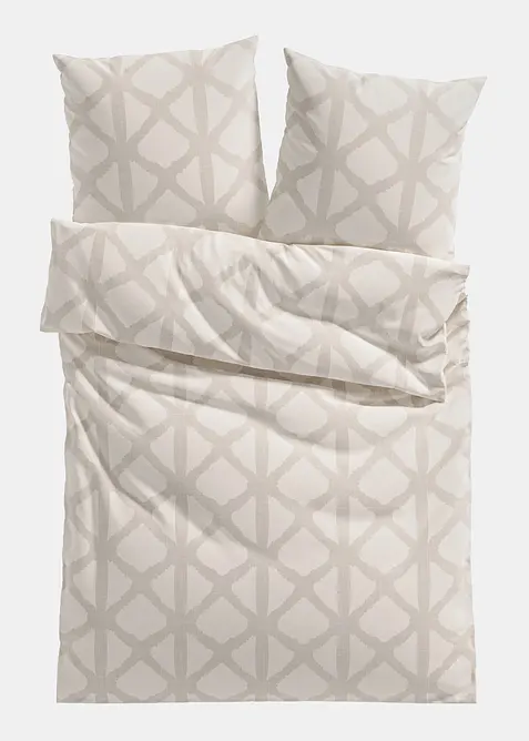 Linon-Bettwäsche in beige von vorne - bonprix