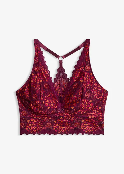Bustier mit weichem Baumwollfutter   in rot von vorne - bonprix