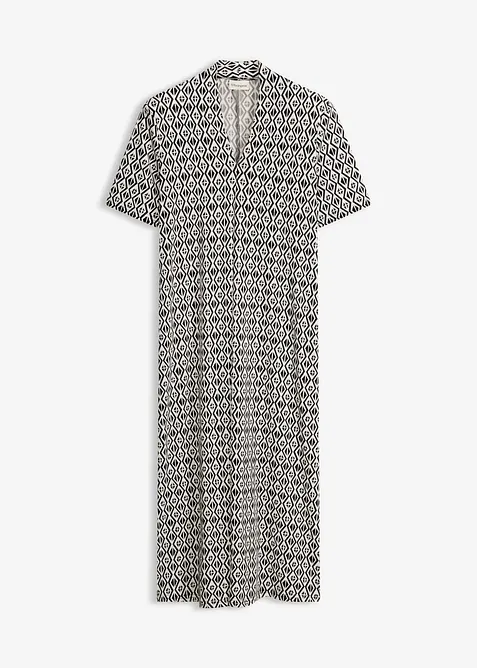 Shirtkleid in schwarz von vorne - bonprix