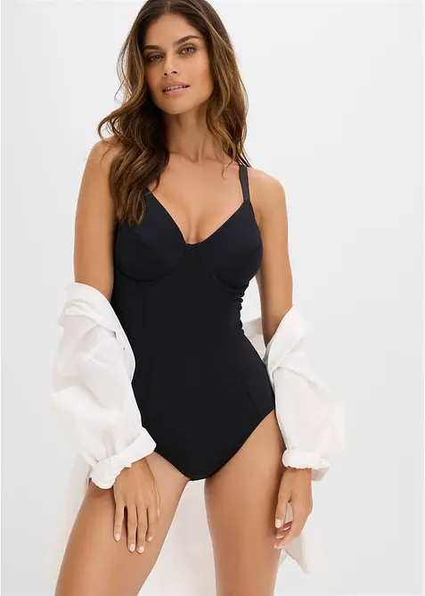 Medium Shape Body mit Bügel in schwarz im Look von vorne (Totalaufnahme) - bonprix