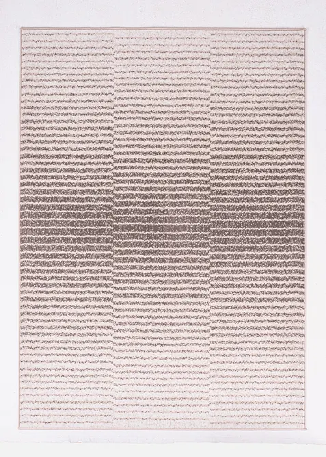 Teppich mit dezenter Musterung in beige von vorne - bonprix